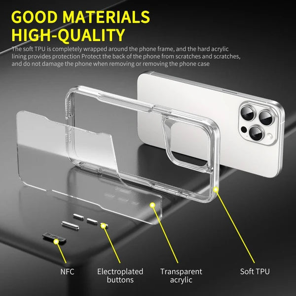 Gear4 Acrylic + TPU Transparent Full Coverage iPhone Case