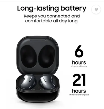 Samsung Galaxy Buds Live Bluetooth  (Mystic Black, True Wireless)