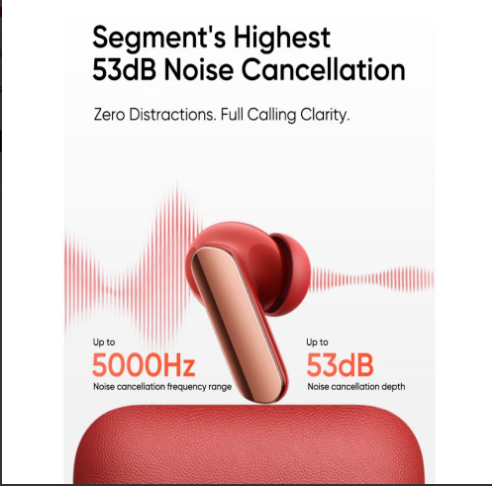Realme Buds Air 7 Pro True Wireless Earbuds, Glory Beige
